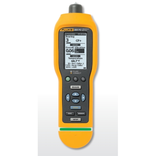 كيفية التحقق من صحة الجهاز؟ جهاز قياس الاهتزاز Fluke 805 FC